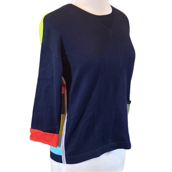 Foil Color Block Sweater - Picture 5 of 9